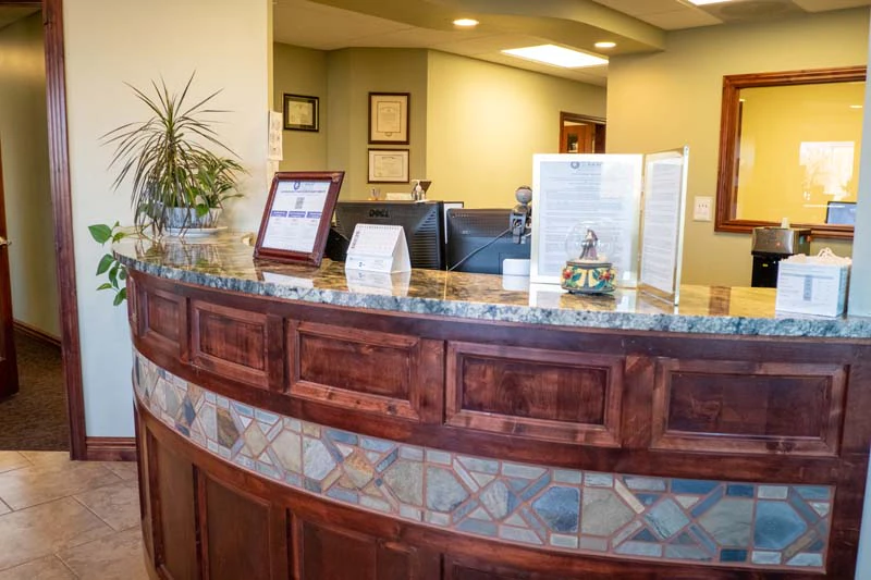 front desk at Pearl Dentistry